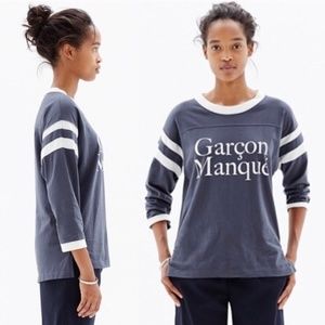 Madewell Garcon Manque Baseball Tee S Blue White